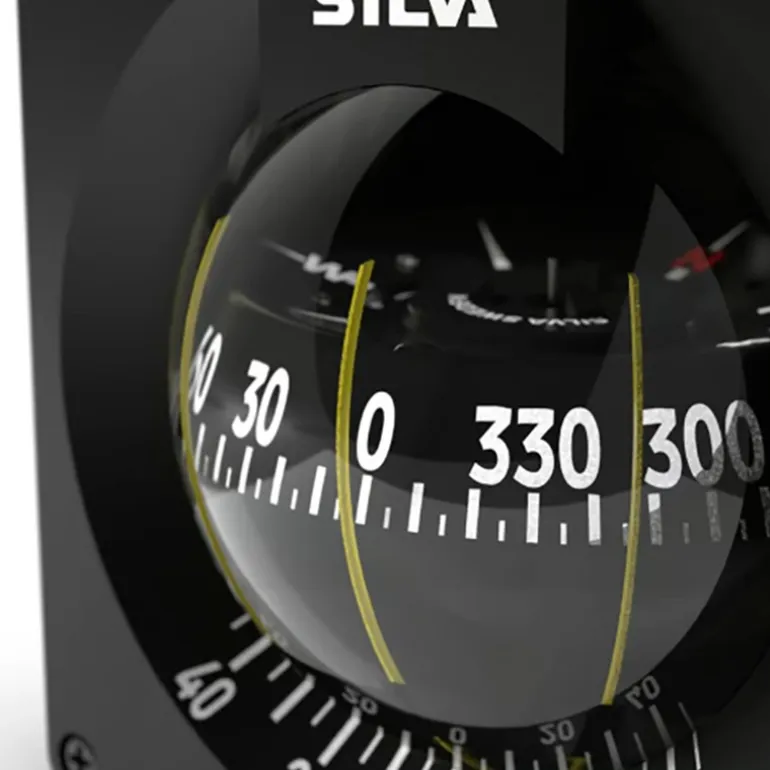 Compas Silva 100B/H Pacific Pour Montage Cloison, Clinomètre Et Éclairage 12V