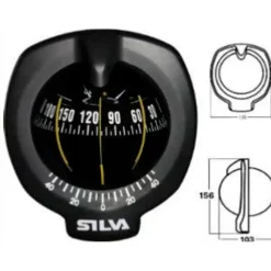 Silva Compas 102Bh Pour Montage Cloison, Clinomètre Et Éclairage 12V * Outils De Navigation