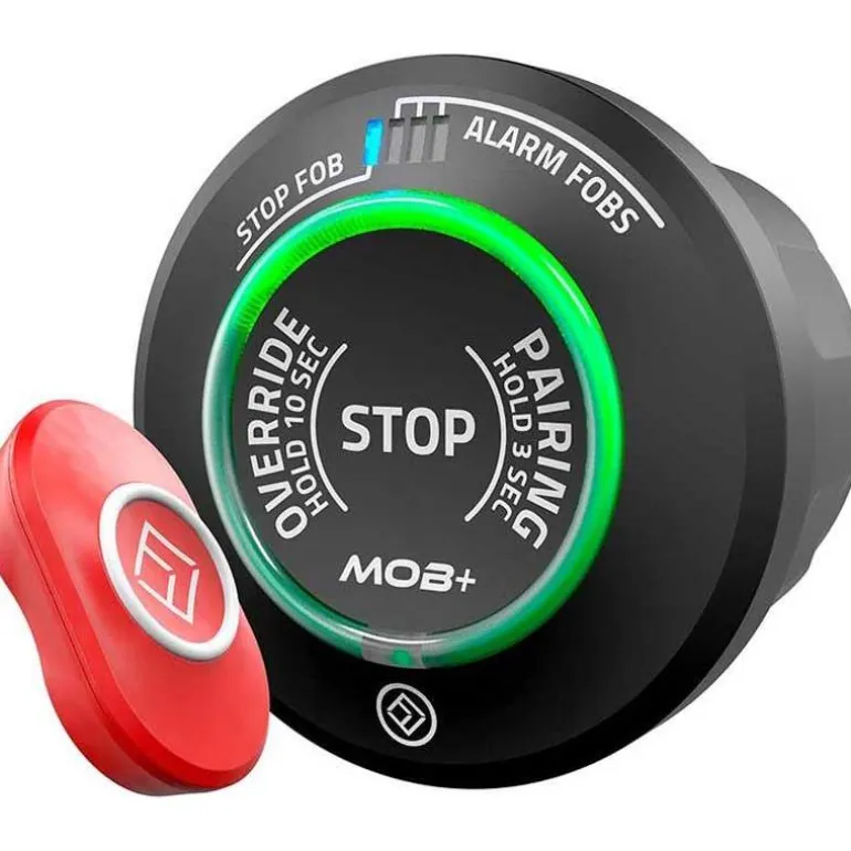 Coupe Circuit Moteur Fell Marine Mob+ Multi Fob Gris Et Capsule Xfob Multi Rouge
