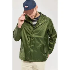 Bermudes Coupe Vent Homme Noroit 2 Impermeable - Kaki * Vestes De Pêche