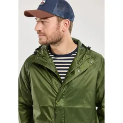 Bermudes Coupe Vent Homme Noroit 2 Impermeable - Kaki * Vestes De Pêche