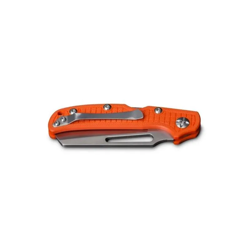 HPA Couteau Pliant De Sauvetage Et Secours Dents Crantés Orange * Sécurité & Secours