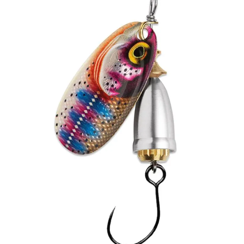 Blue Fox Cuiller Tournante Vibrax Gilded Single Barbless Hook N°2 - 6G * Leurres Truite