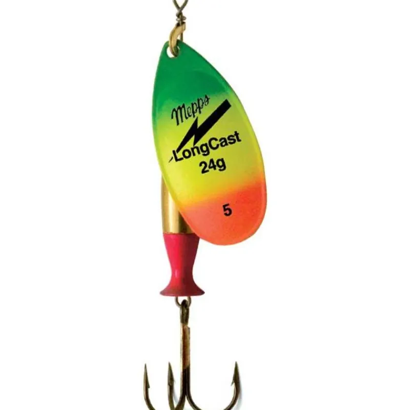 Mepps Cuiller Tournante Aglia Longcast - Tiger * Leurres Truite