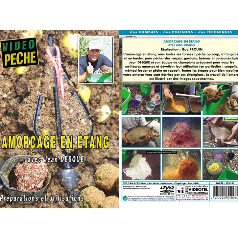 Dvd - Amorçage En Etang : Coup, Anglaise Et Feeder Avec Jean Desque - Peche Au Coup - Video Peche