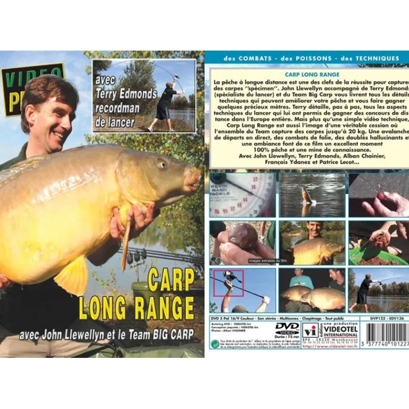 Vidéotel Dvd - Carp Long Range Avec John Llewellyn, Terry Edmonds, Alban Choinier, François Ydanez * Cadeaux & Décoration|Cadeaux & Décoration