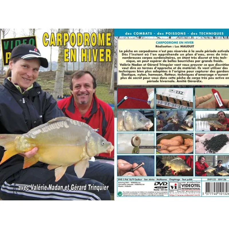 Vidéotel Dvd - Carpodrome En Hiver Avec Valerie Nadan Et Gerard Trinquier - Peche Au Coup - Video Peche * Cadeaux & Décoration|Cadeaux & Décoration