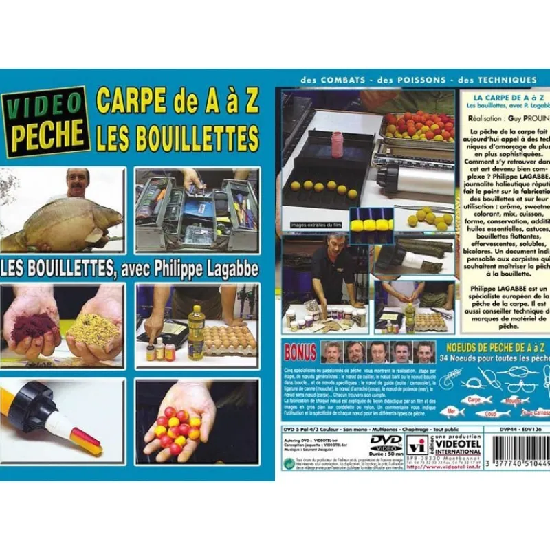 Vidéotel Dvd - La Carpe De A À Z Les Bouillettes Avec Philippe Lagabbe * Cadeaux & Décoration|Cadeaux & Décoration