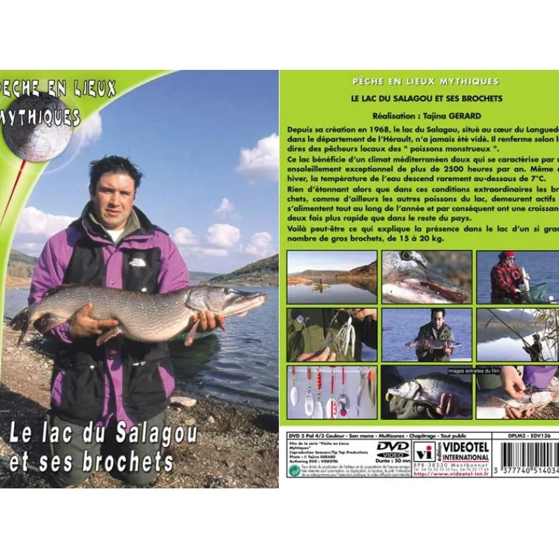 Vidéotel Dvd - Lac Du Salagou Et Ses Brochets - Peche Des Carnassiers - Peche En Lieux Mythiques * Cadeaux & Décoration|Cadeaux & Décoration