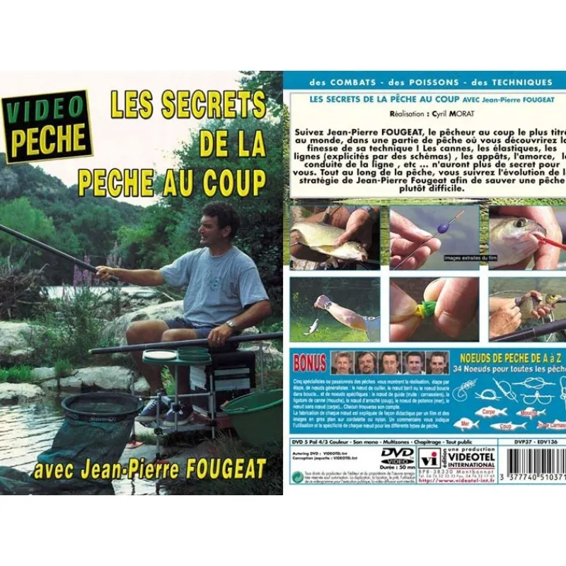 Vidéotel Dvd - Les Secrets De La Peche Au Coup Avec Jean-Pierre Fougeat - Peche Au Coup - Video Peche * Cadeaux & Décoration|Cadeaux & Décoration