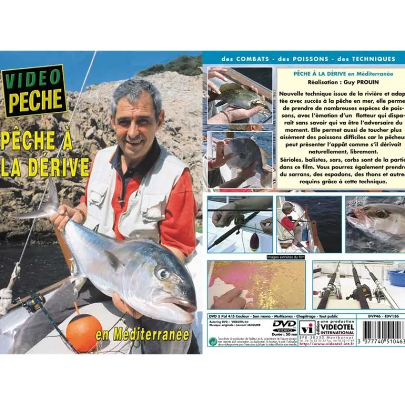 Vidéotel Dvd - Peche À La Derive En Mediterranee - Peche En Mer - Video Peche * Cadeaux & Décoration|Cadeaux & Décoration