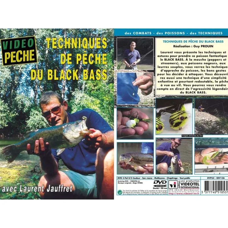 Vidéotel Dvd - Techniques De Peche Du Black Bass Avec Laurent Jauffret * Cadeaux & Décoration|Cadeaux & Décoration