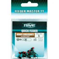 Rive Emerillon Agrafe Coulissant Quick Feeder Master Tt - Par 6 * Feeder|Cages Feeder