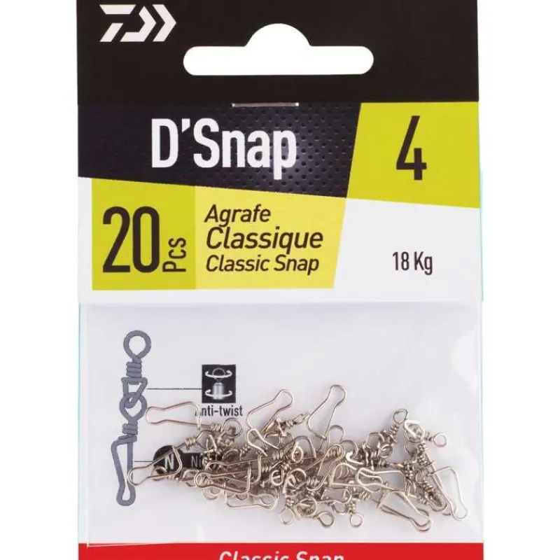 Daiwa Emerillon Agrafe Classique - Par 20 * Montage Ligne