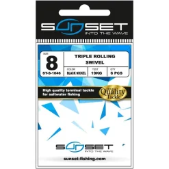 Sunset Emerillon Rolling Triple Rolling Swivel St-S-1046 * Montage Ligne