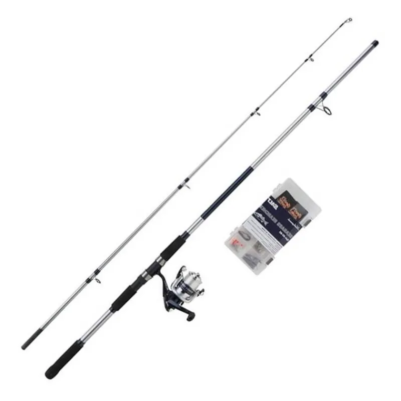 Shakespeare Ensemble Télescopique Salt Seabass Searcher Combo Set * Ensembles Mer