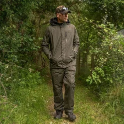 Avid Carp Ensemble Veste Et Salopette Homme Revolve Waterproof Suit - Kaki * Vestes De Pêche