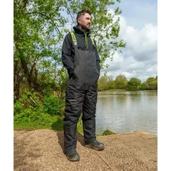Fox Matrix Ensemble Veste Et Salopette Homme Therma Foil Winter Suit - Noir * Vestes De Pêche