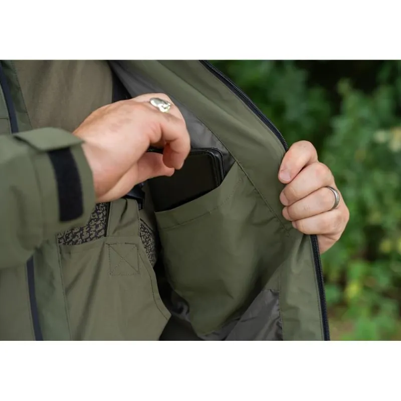 Korum Ensemble Veste Et Salopette Homme Superseal Waterproof - Kaki * Vestes De Pêche