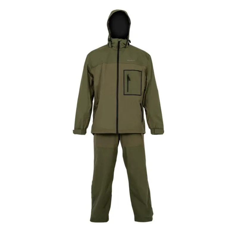 Korum Ensemble Veste Et Salopette Homme Superseal Waterproof - Kaki * Vestes De Pêche