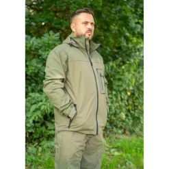 Korum Ensemble Veste Et Salopette Homme Superseal Waterproof - Kaki * Vestes De Pêche