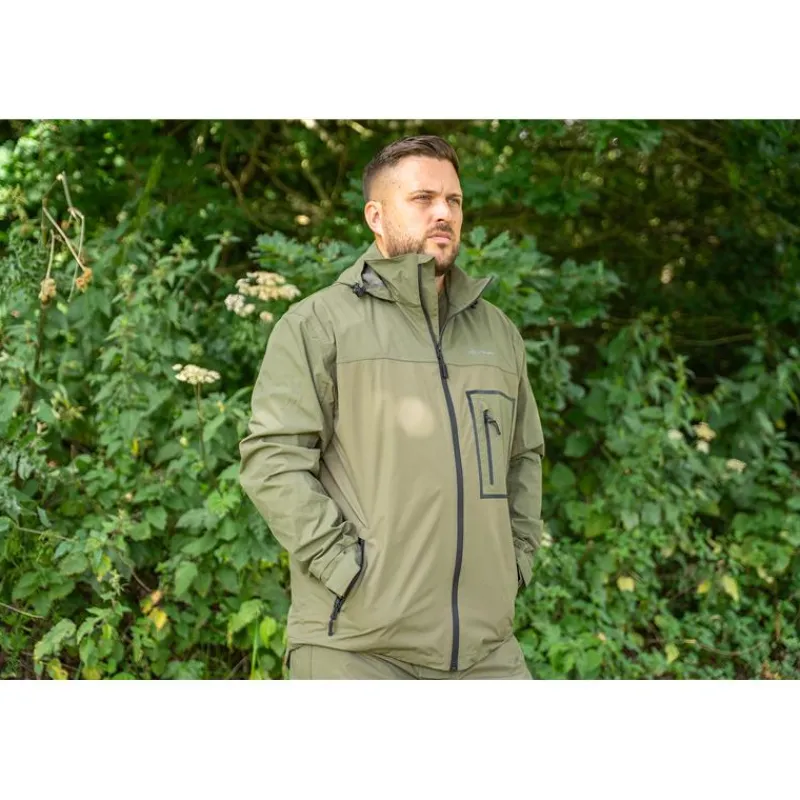 Korum Ensemble Veste Et Salopette Homme Superseal Waterproof - Kaki * Vestes De Pêche