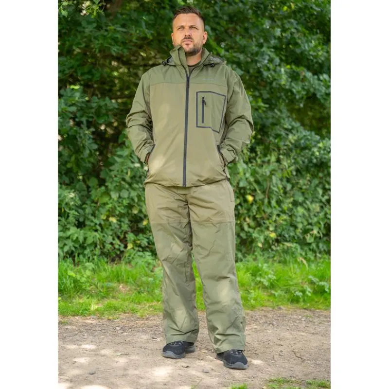 Korum Ensemble Veste Et Salopette Homme Superseal Waterproof - Kaki * Vestes De Pêche