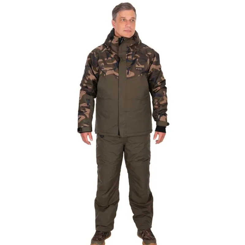 Fox Ensemble Veste Et Salopette Homme Khaki / Camo Wintersuit * Vestes De Pêche