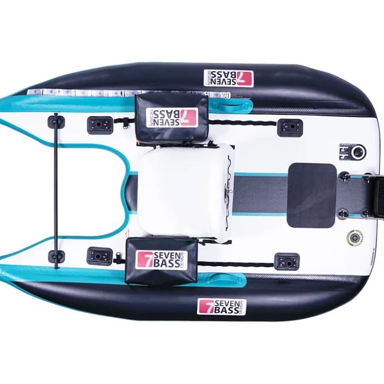 Float Tube Seven Bass Flatform Xl Seafoam-Black