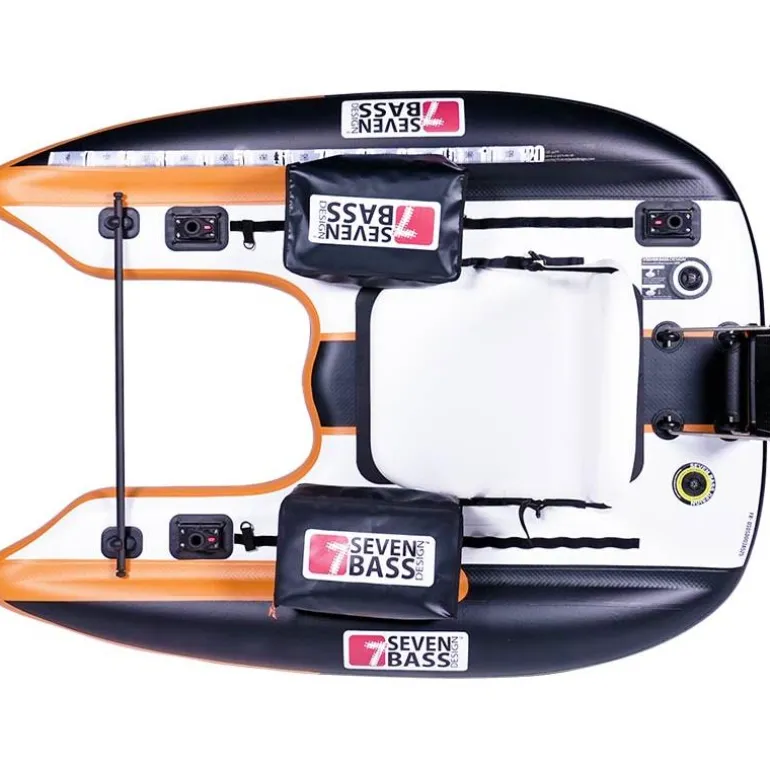 Float Tube Seven Bass Flatform Orange-Black