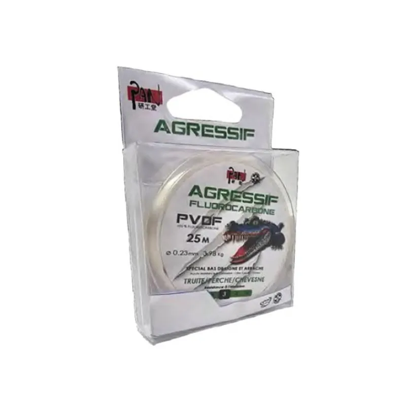Pan Fluorocarbone 100% Pvdf Truite/Perche/Chevesne - 25M * Fils - Tresses - Bdl Carnassier|Fils Truite