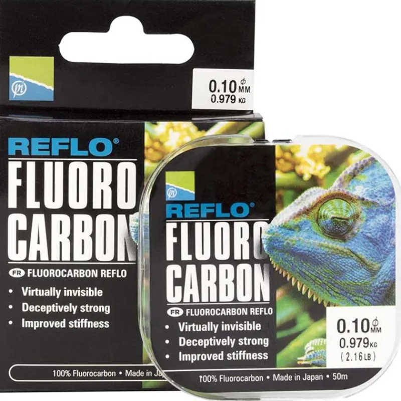Preston Innovations Fluorocarbone Reflo Power Fluorocarbon - 50M * Fils - Tresses Coup & Anglaise