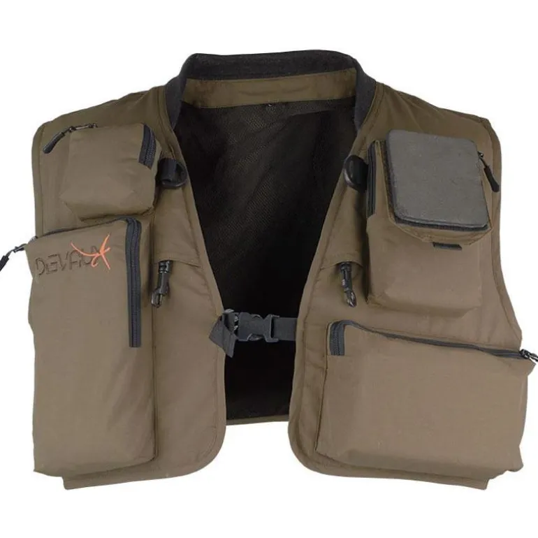Gilet De Peche Devaux Dvx Matix - Marron