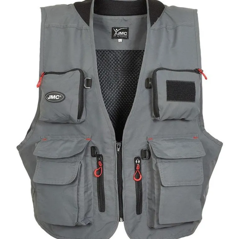 Gilet De Peche Jmc Tradition V2 - Gris