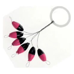 Pafex Guide Fil Stopper Ovale Rose - Par 6 * Petit Matériel
