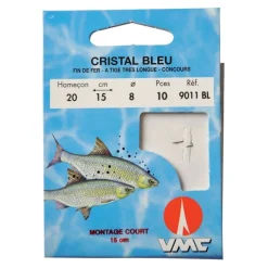 VMC Hamecon Monte Coup Cristal Bleu - 15Cm - Par 10 * Montage Ligne