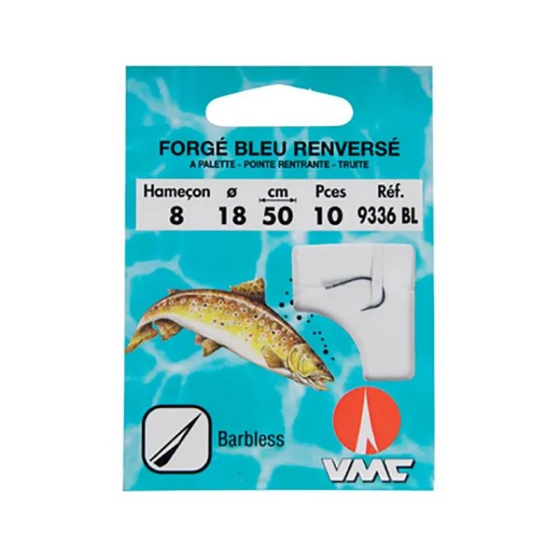 VMC Hamecon Monte Truite Forge Bleu Renverse 9336 Bl - Par 10 * Petit Matériel