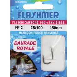 Flashmer Hamecon Monté Fluoro Daurade Royale * Hameçons