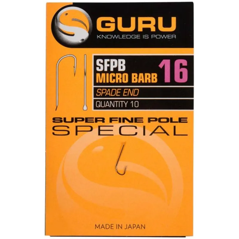 Guru Hamecon Simple Super Fine Pole - Par 10 * Montage Ligne