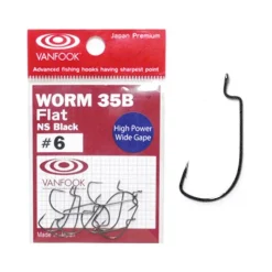 Vanfook Hamecon Texan Worm-35B Flat - Pack * Hameçons|Petit Matériel