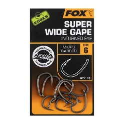 Hameçon Carpe Fox Edges Super Wide Gape (In-Turned Eye)