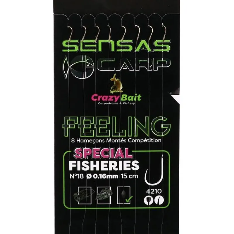 Sensas Hameçon Monté Crazy Bait 4210 * Feeder