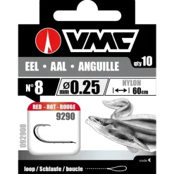 VMC Hameçon Monté Eel Red * Anguilles