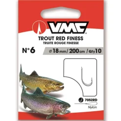 Hameçon Monté Vmc Trout Red Finess