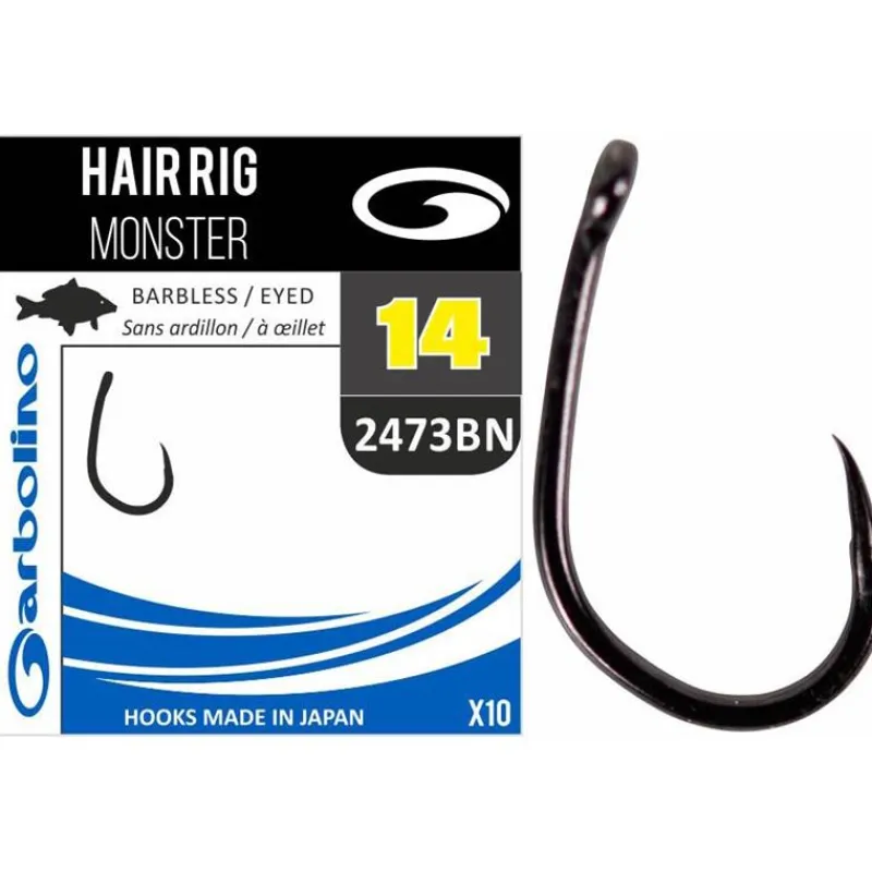 Garbolino Hameçon Simple Hair Rig Monster / 2473Bn * Feeder
