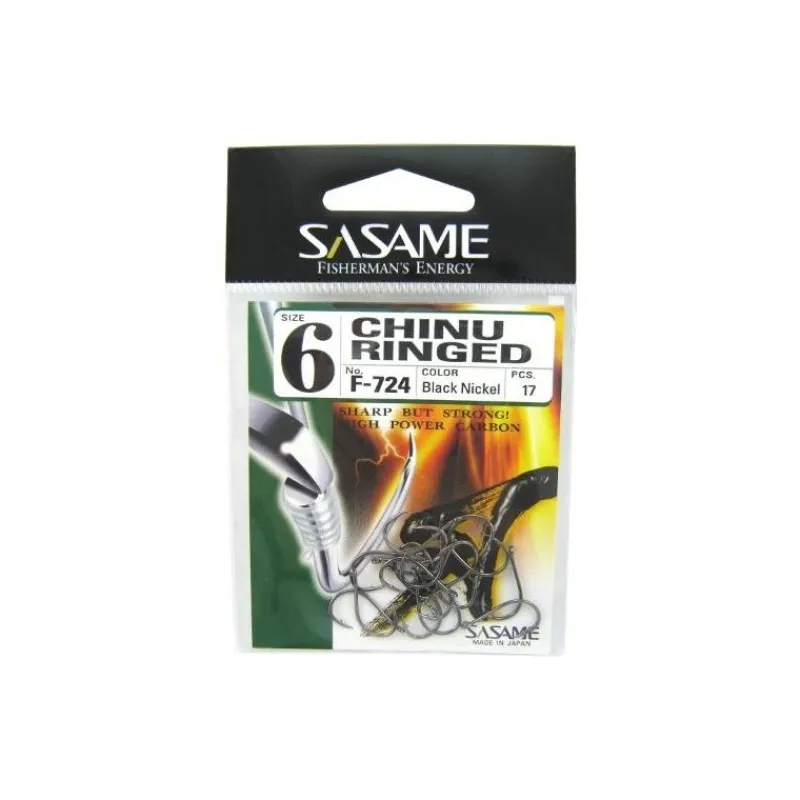 Sasame Hameçon Simple Chinu Ringed Hook * Hameçons