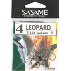 Sasame Hameçon Simple Leopard Black Nickel * Petit Matériel