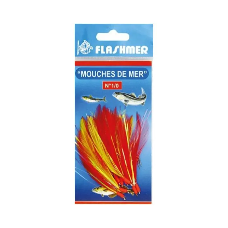 Flashmer Hameçons Montés Mouches De Mer * Hameçons