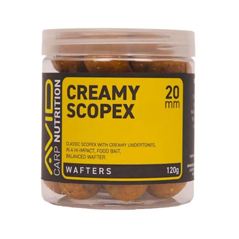 Avid Carp Hookbait Creamy Scopex Wafter * Appâts Carpe