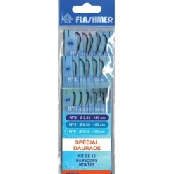 Flashmer Kit Hameçons Montés Spécial Daurade * Hameçons